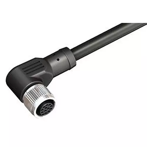 ALTECH Cable Assembly, 12P R/A M12 RCPT-FREE END, CBF12-R12N0-05BPVC