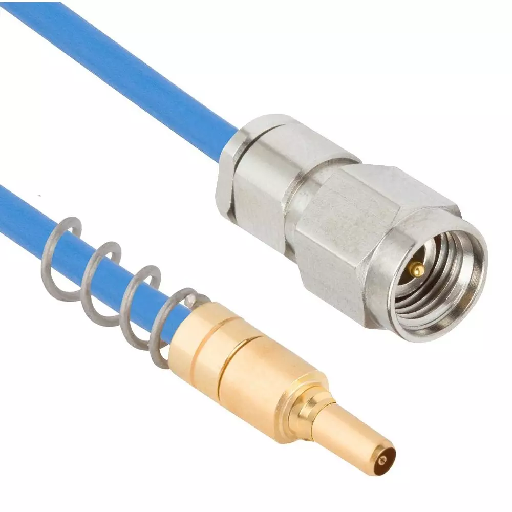 AMPHENOL SV MICROWAVE Cable Assembly, COAX PIN-2.92MM RP PLUG, 12", 7083-0005