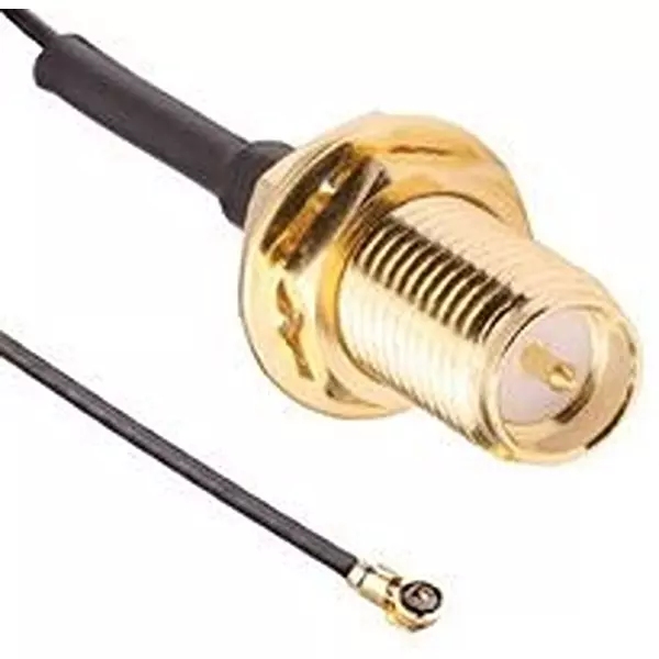 LINX - TE CONNECTIVITY Cable Assembly, MHF4 PLUG-RP SMA BULKHD JACK, CSJ-RGFB-200-MHF4