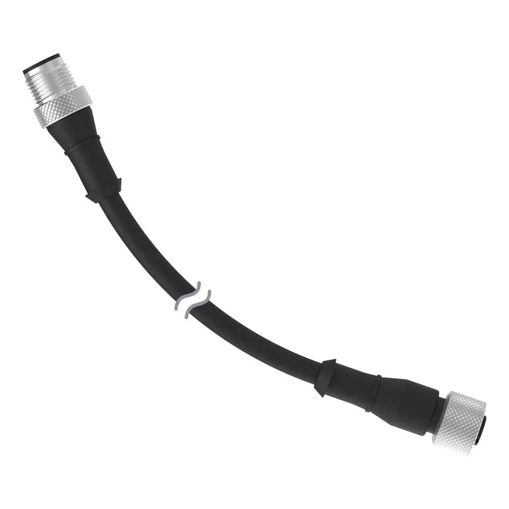 BANNER ENGINEERING Cable Assembly, 4P M12 Plug-Rcpt, 12, MQDEC-412SS.