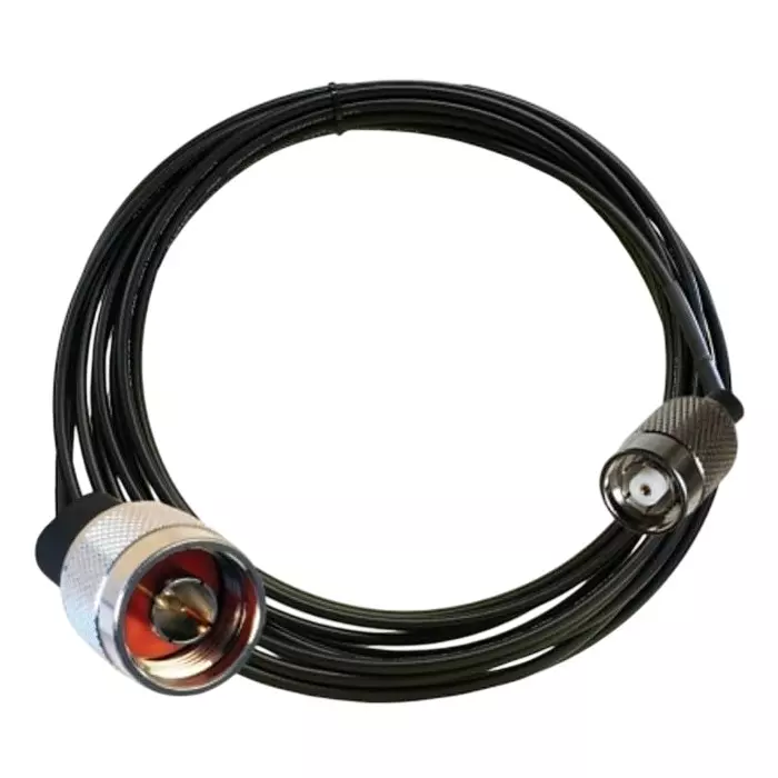 NBR N Male to RP TNC Male RG58 Low Loss RF Coaxial Shielded Cable, 4.5 m for Signal Transfer
