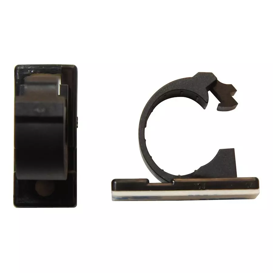 MULTICOMP PRO Cable Clamps / Cable Clips CABLE CLIP, BLACK, 14MM, PK100, MP003242 (Pack of 100)