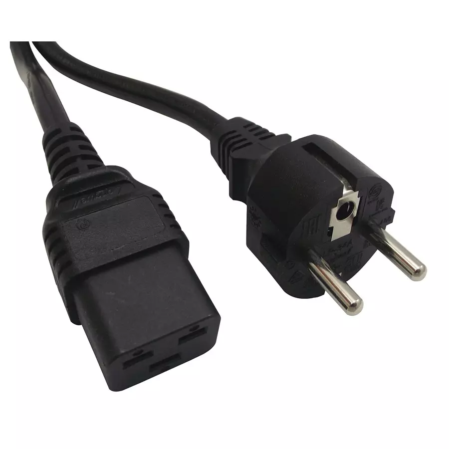 MULTICOMP PRO Power Cords / Electrical Power Cables POWER CORD, CEE 7/7 PLUG-IEC C19, 2M, GW-151613