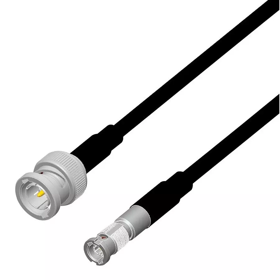 AMPHENOL RF RF Coaxial Cable Assemblies RF COAX, BNC PLUG-HD BNC PLUG, 1M, 095-850-189M100