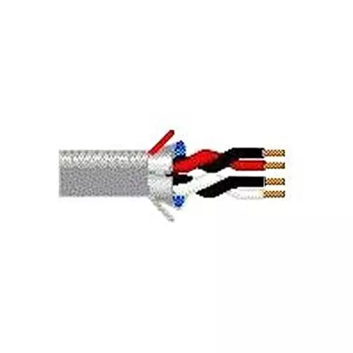 BELDEN SHIELDED CABLE MULTIPAIR, 18AWG, 2PAIR, 1000FT, 300V, 5341FE 0081000