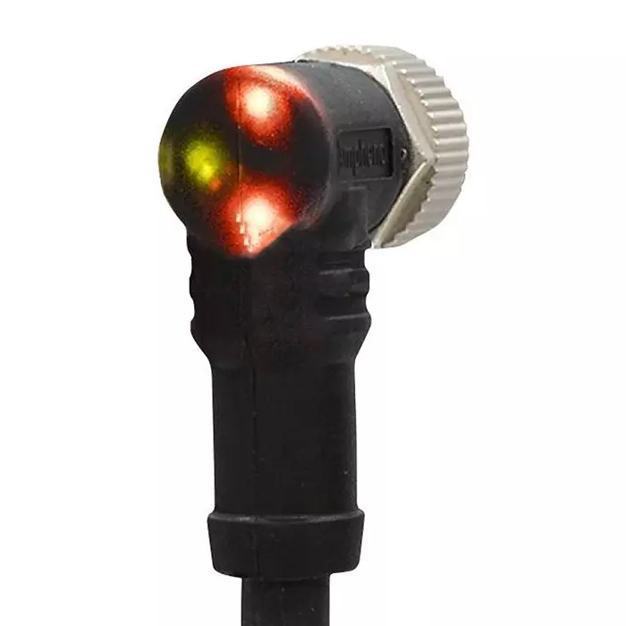 AMPHENOL LTW CABLE, 5P M12 R/A RCPT-FREE END, 3.3FT, LM12A-05BFFM-SR8B01