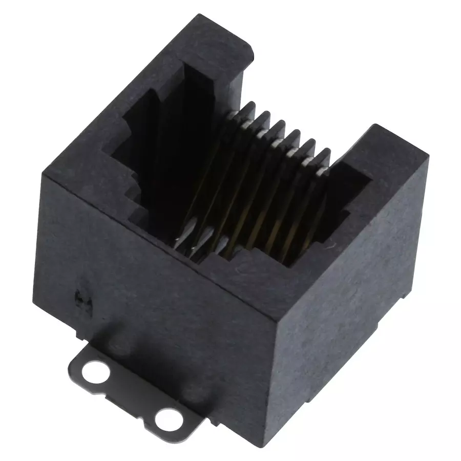 AMPHENOL COMMUNICATIONS SOLUTIONS RJ45 CONNECTOR, JACK, 8P8C, 1 PORT, SMT, RJE231880413T.