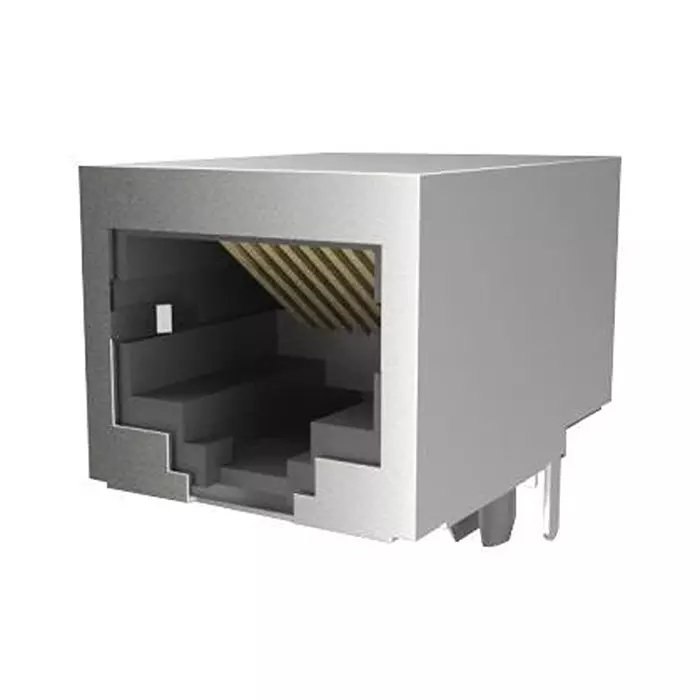 AMPHENOL COMMUNICATIONS SOLUTIONS MOD CONN, 8P8C, R/A RJ45 JACK, CAT3, TH, RJE091881110H.