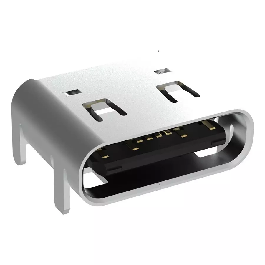 AMPHENOL COMMUNICATIONS SOLUTIONS USB CONN, 2.0 TYPE C, RCPT, 16POS, SMT, GSB1C4111DYHR.