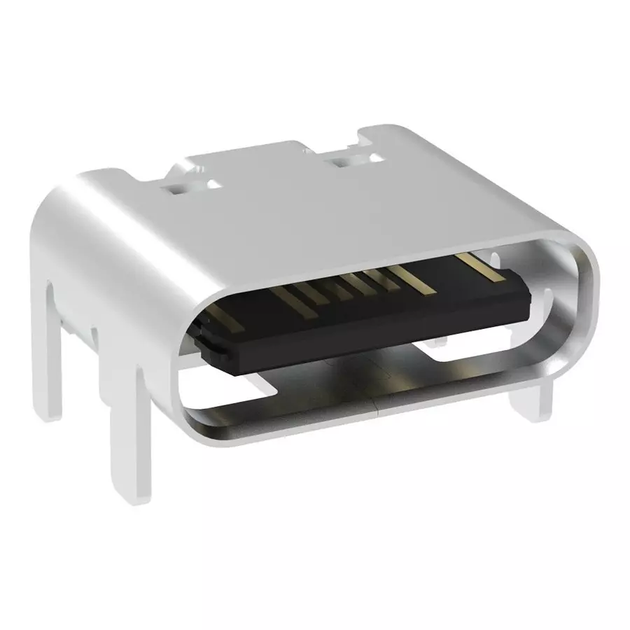 AMPHENOL COMMUNICATIONS SOLUTIONS USB CONN, 2.0 TYPE C, RCPT, 16POS, SMT, GSB1C411101DS1HR.