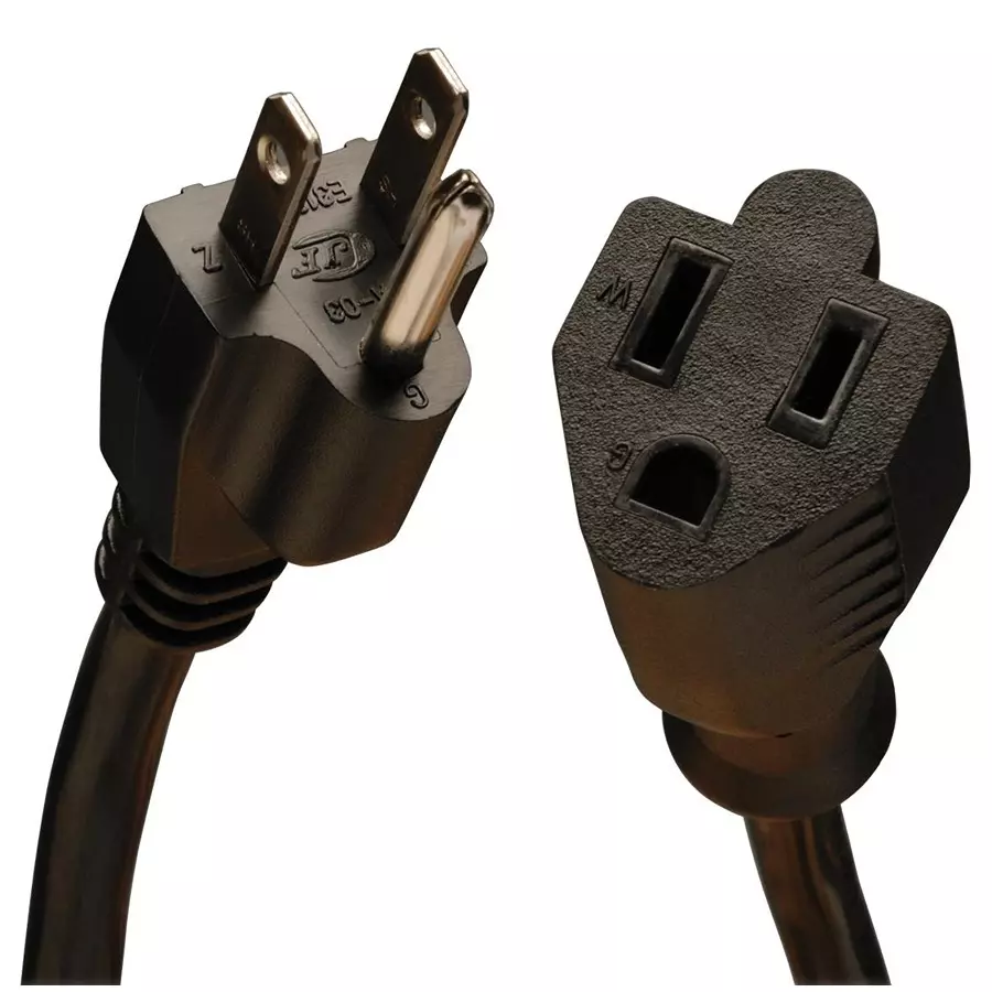 EATON TRIPP LITE POWER CORD, NEMA 5-15P/5-15R, 3FT, 13A, P024-003-13A