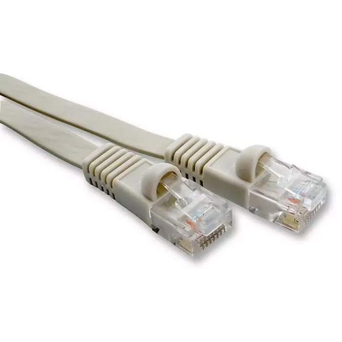 VIDEK LEAD, FLAT CAT6 UTP, BEIGE, 0.3M, 2966-0.3F