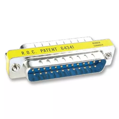 VIDEK GENDER CHANGER, D 2 PLUG, 25WAY, 8104