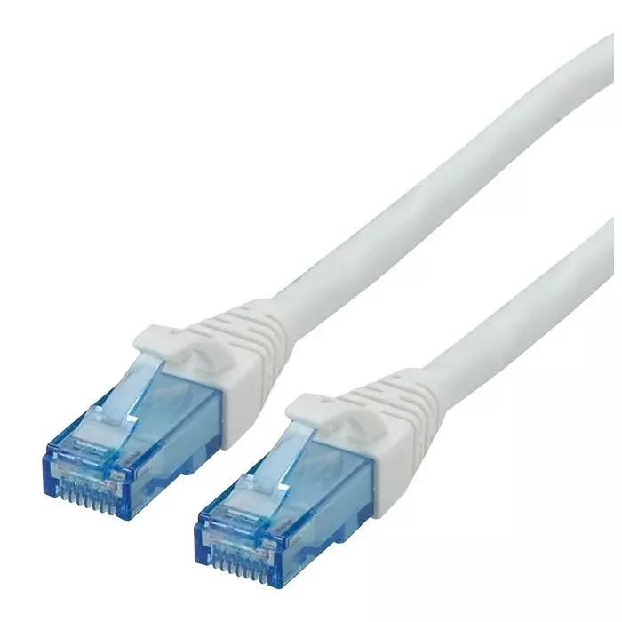 ROLINE PATCH CORD, RJ45 PLUG, CAT6A, 3M, WHITE, 21.15.2763