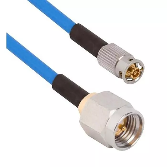 AMPHENOL SV MICROWAVE CABLE ASSY, SMPM QB JACK-SMA PLUG, 12", 7032-8544