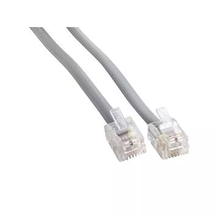 AMPHENOL CABLES ON DEMAND ENET CABLE, RJ11 PLUG-PLUG, 1FT, MP-5FRJ11STWS-001.