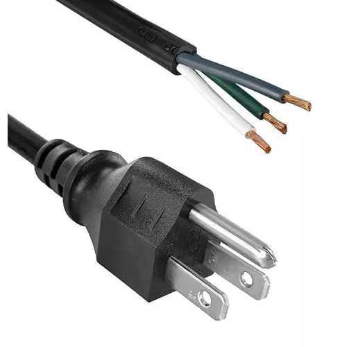 QUALTEK ELECTRONICS POWER CORD, 5-15P/FREE END, 1.83M, 10A, 211011-01