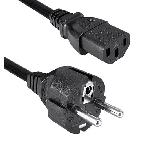 QUALTEK ELECTRONICS POWER CORD, CEE 7/7 PLUG-IEC C13, 3M, 364019-01
