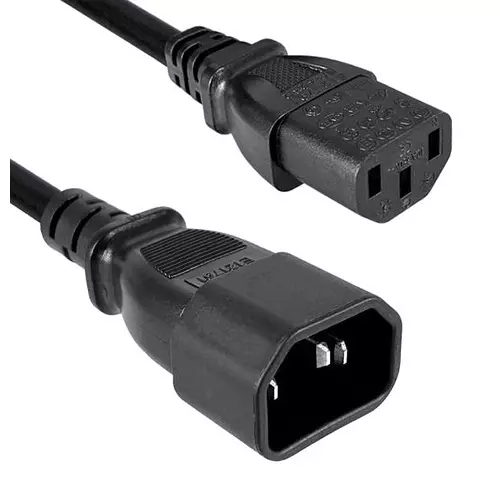 QUALTEK ELECTRONICS POWER CORD, IEC 320 C14 TO C13, 98", 10A, 250V, 319004-T01