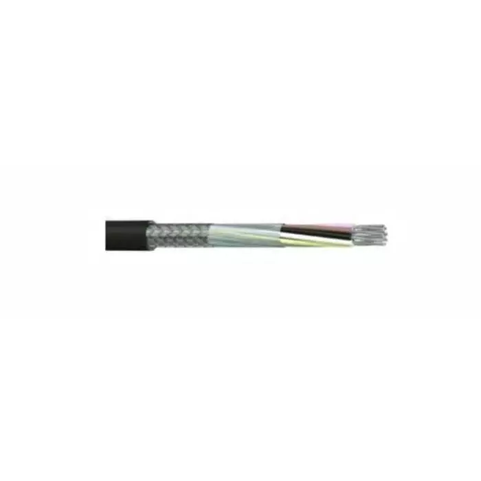 RS PRO Multicore Industrial Cable 12 Cores 0.22 mm² DEF STAN Screened 100 m Black PVC Sheath (Pack of 100)