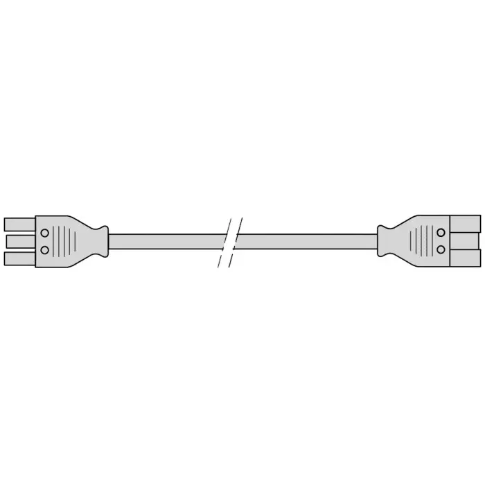 Bosch Rexroth Straight Socket to Straight GST Plug Socket Power Cable, 5m, 3842517051