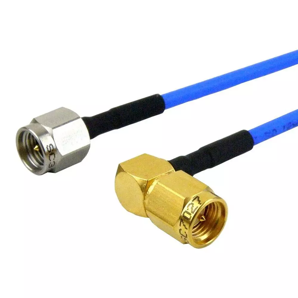 FAIRVIEW MICROWAVE Cable Assembly, SMA PLUG-R/A SMA PLUG, 6", FMC0204085-06