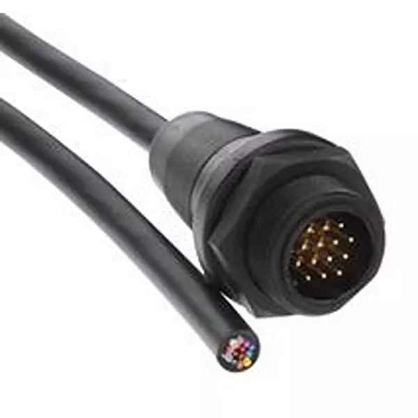 AMPHENOL LTW Cable Assembly, 14P Cir Plug-Free End, 3M, CD-14PMMM-SL7A03.