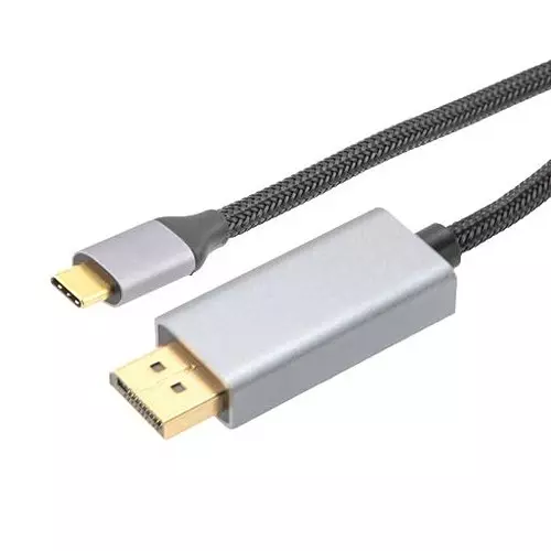 L-COM Cable Assembly, Usb 3.1-Dp Plug, 3.3, Blk, USBC31DP-MM-1M