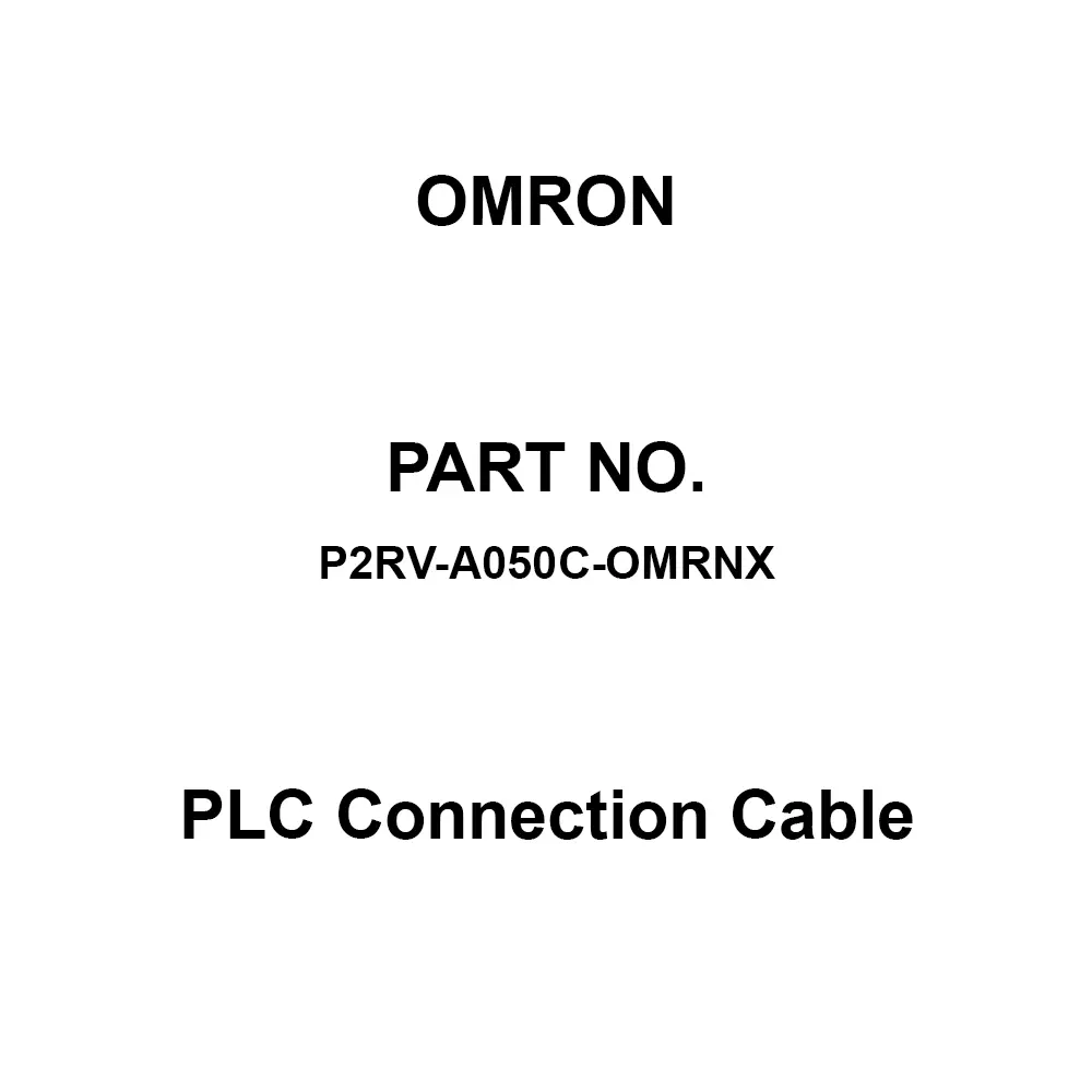 Omron PLC Connection Cable 500 mm Cable Length, P2RV-A050C-OMRNX