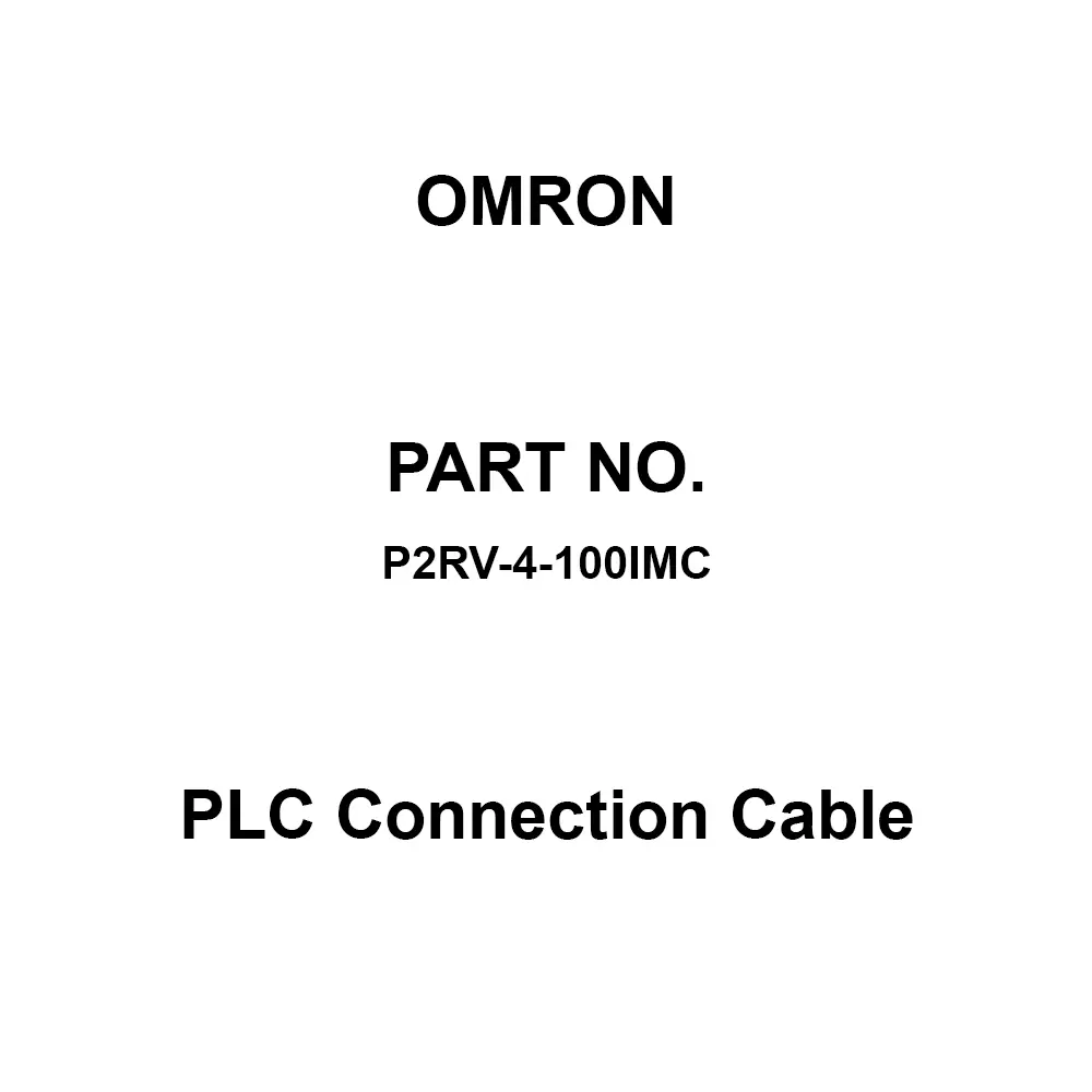 Omron PLC Connection Cable 1 m Cable Length, P2RV-4-100IMC
