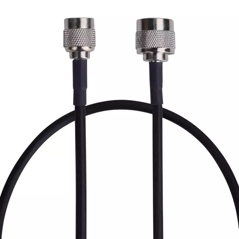NBR N Male to RP TNC Male RG58 Low Loss RF Coaxial Shielded Cable, 12 m for Signal Transfer