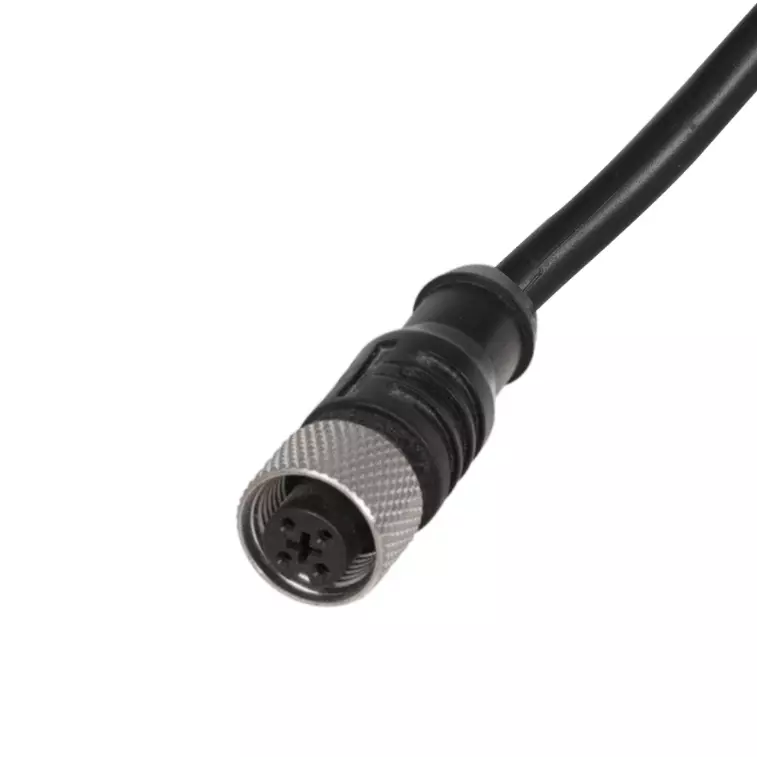 TNI Proximity Sensor Connector Cable Straight Type M12, 4 Pin Female Connector, 4 Core and 2 m Length, WC12-4