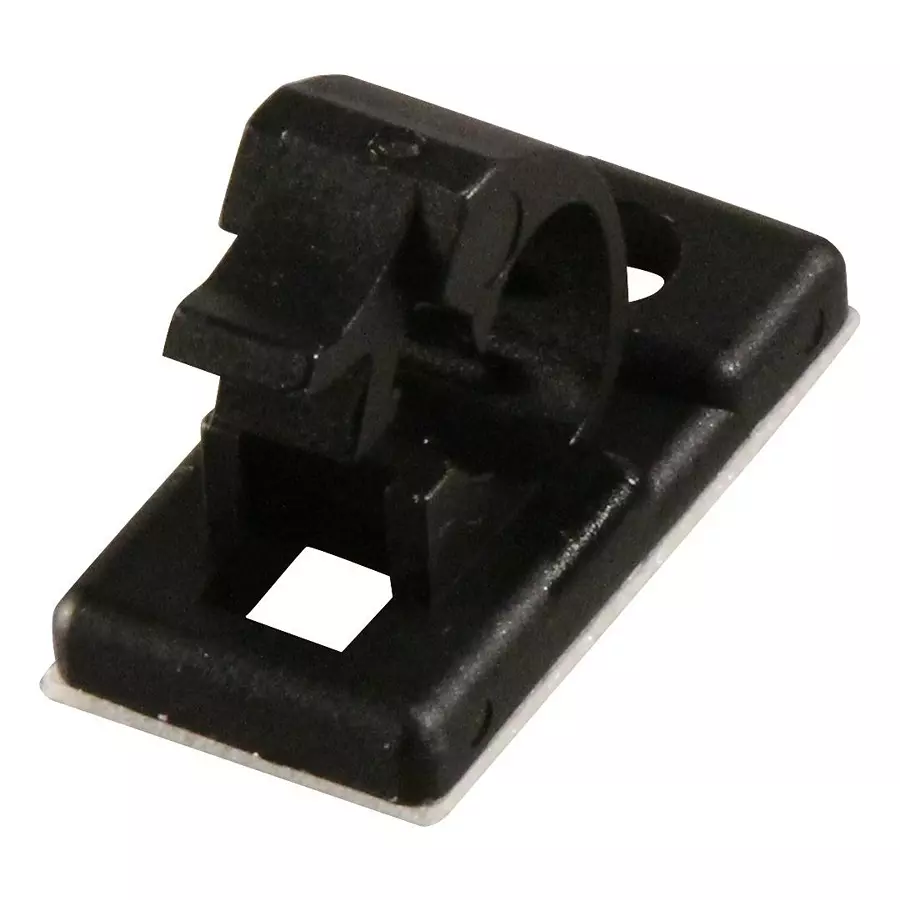 MULTICOMP PRO Cable Clamps / Cable Clips CLAMP, PA66, BLACK, 12.2/25.8/5.5MM, MP003239 (Pack of 100)
