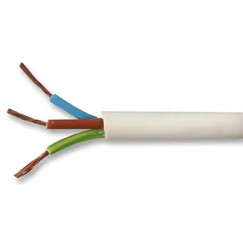 MULTICOMP PRO Multicore Cable UNSHLD FLEX CABLE, 3COND, 0.75MM2, PER M, PP-2183Y-0.75MMWHT
