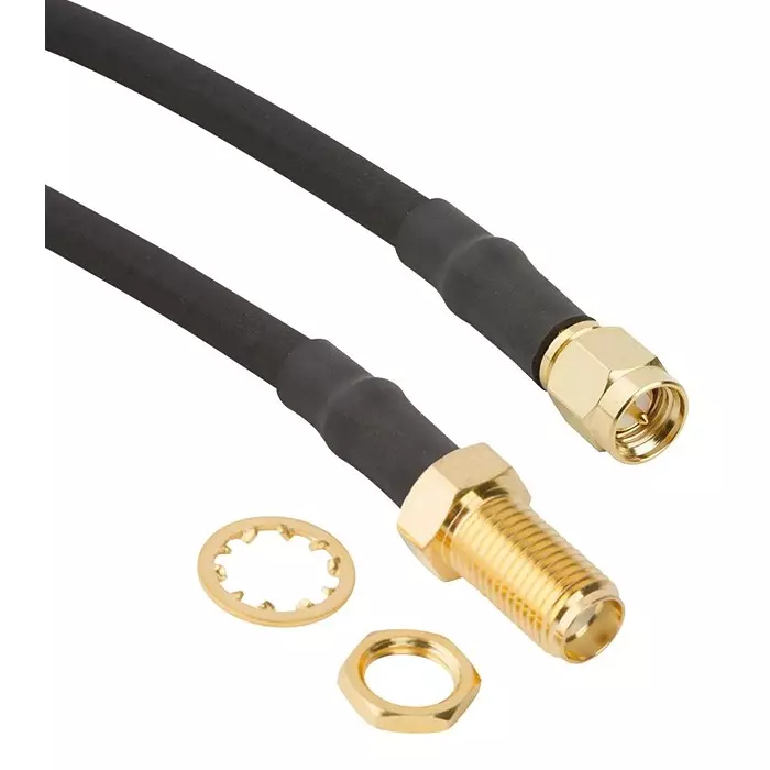 AMPHENOL RF RF Coaxial Cable Assemblies RF CABLE ASSY, SMA JACK-SMA PLUG, 24", 095-902-477-024