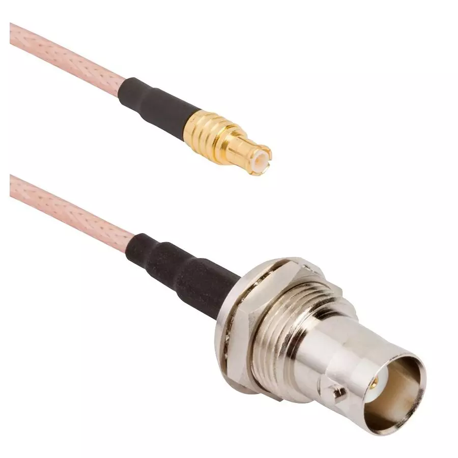 AMPHENOL RF RF Coaxial Cable Assemblies CABLE ASSY, BNC JACK-MCX PLUG, 24", 095-850-304-024