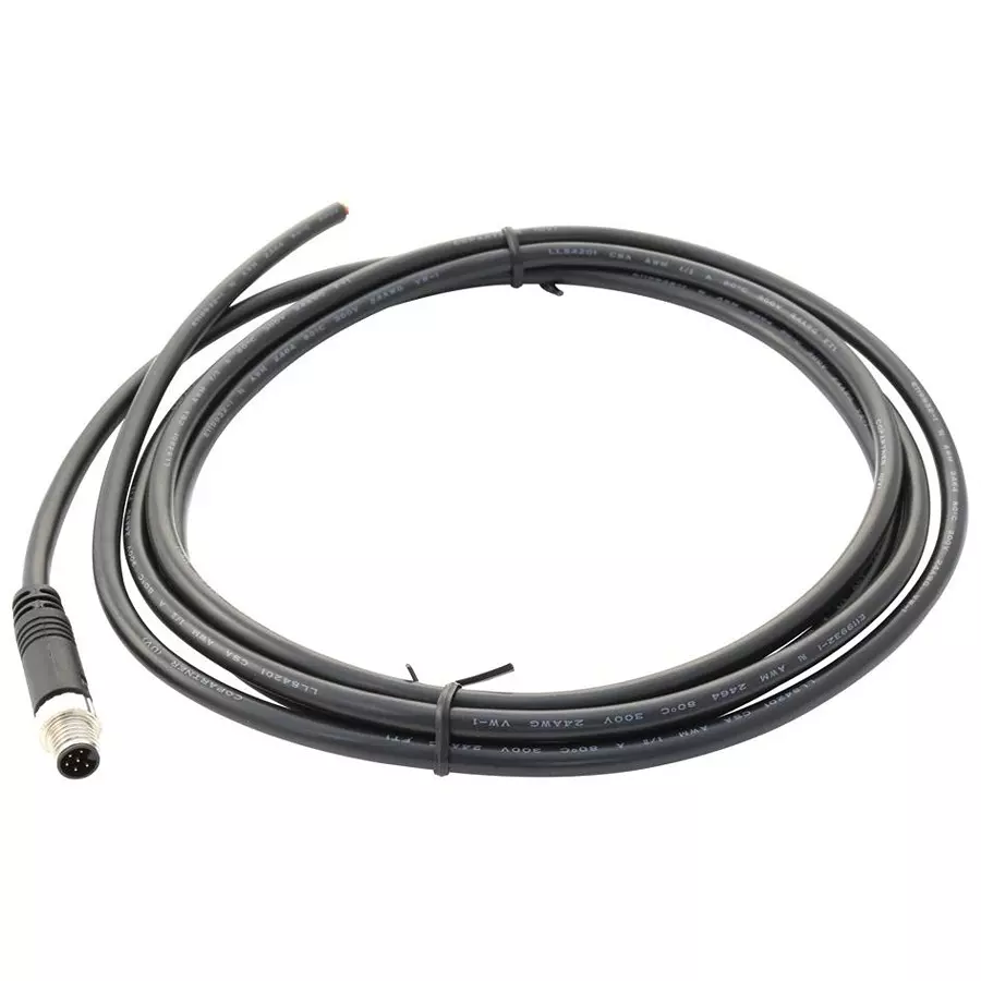 AMPHENOL LTW SENSOR CORD, 4P, M8 PLUG-FREE END, 2M, 8-04AMMM-SL7A02