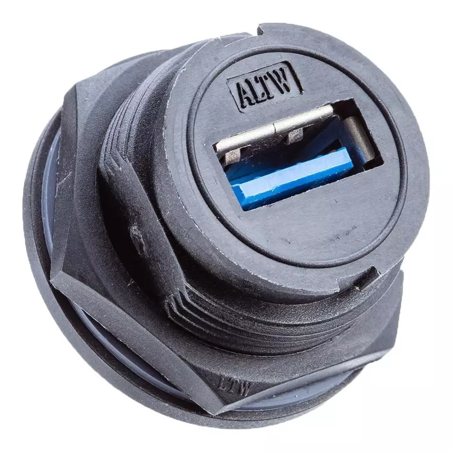 AMPHENOL LTW USB CABLE, TYP A PLUG- TYP A RCPT, 200MM, UA-30PMFL-LC7B20.