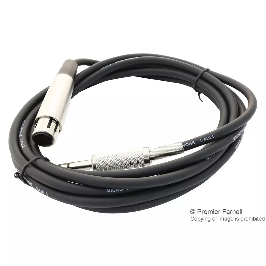 PRO SIGNAL CABLE, XLR 3P PLUG-6.35MM STEREO PLUG,3M, SVC682-3M