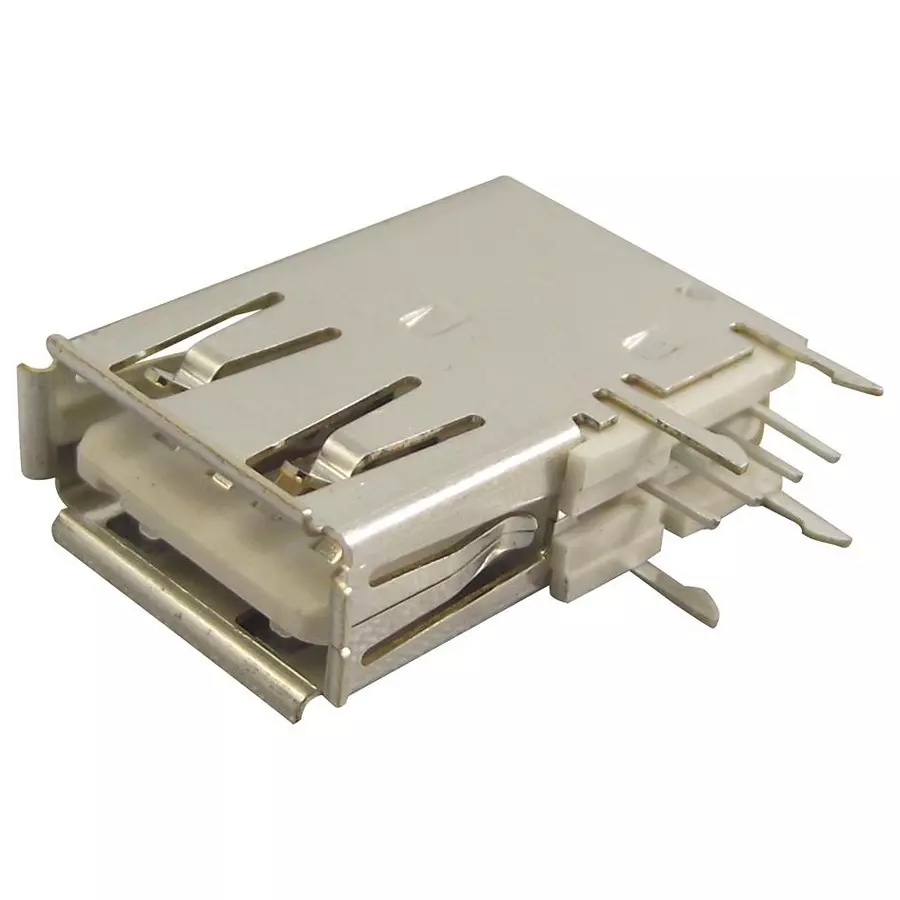 AMPHENOL COMMUNICATIONS SOLUTIONS USB 2.0 TYPE A, RECEPTACLE, THD, 73725-0110BLF