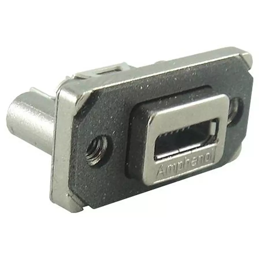AMPHENOL COMMUNICATIONS SOLUTIONS MICRO USB, 2.0 TYPE AB, RCPT, PANEL, MUSB-K552-30