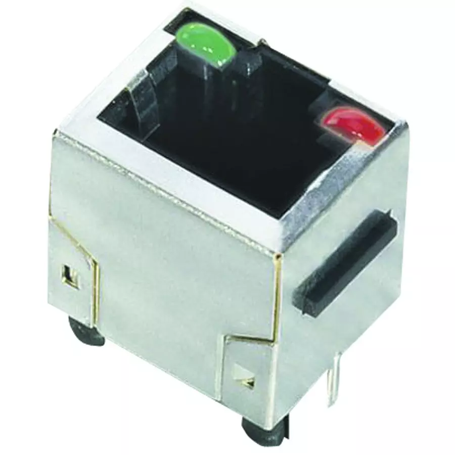 AMPHENOL COMMUNICATIONS SOLUTIONS CAT5 RJ45 MODULAR JACK, 8 POSITION, 1 PORT, RJHSE3382