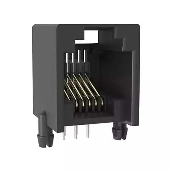 AMPHENOL COMMUNICATIONS SOLUTIONS MODULAR CONN, 6P6C, CAT5, R/A JACK, TH, RJE291660014G.
