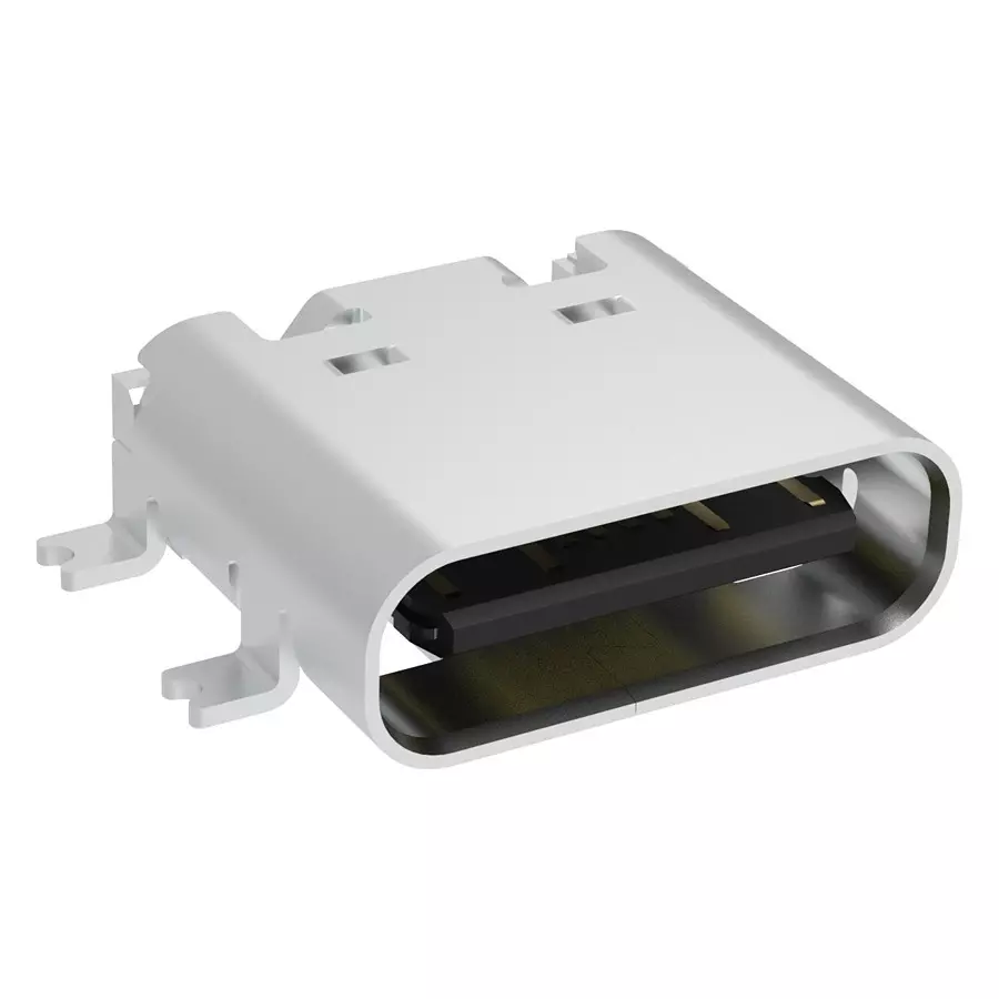 AMPHENOL COMMUNICATIONS SOLUTIONS USB CONN, 2.0 TYPE C, RCPT, 16POS, SMT, GSB1C41110SSHR.