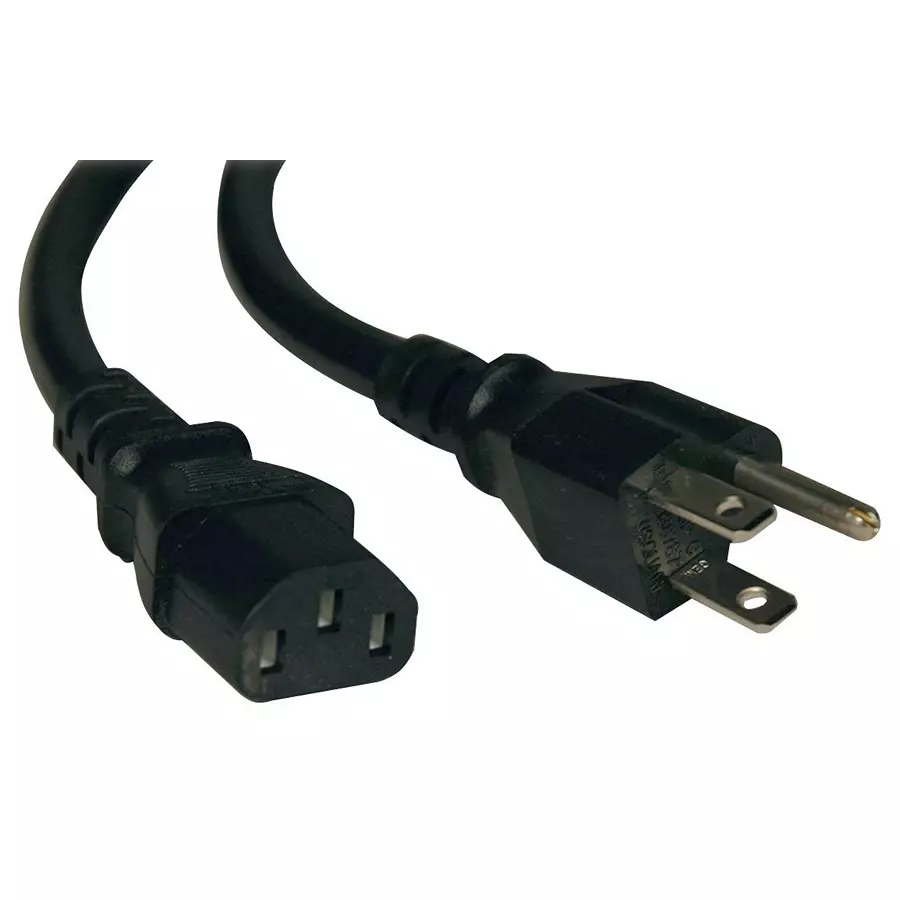EATON TRIPP LITE POWER CORD, NEMA 5-15P/IEC C13, 1FT, 10A, P006-001
