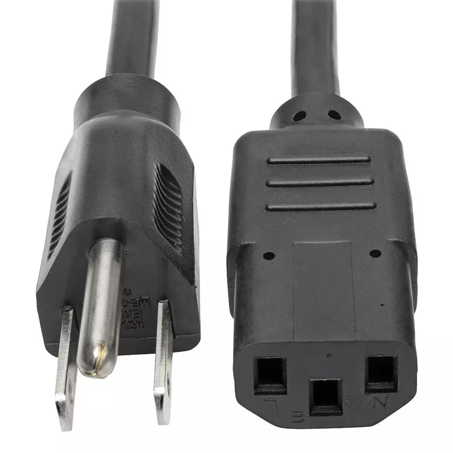 EATON TRIPP LITE PWR CORD, NEMA 5-15P/IEC C13, 15FT, 10A, P006-015