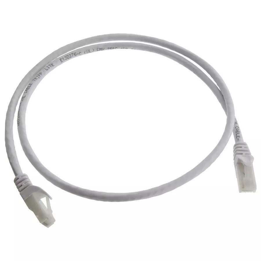 EATON TRIPP LITE ENET CABLE, RJ45 PLUG-PLUG, 3FT, WHITE, N261AB-003-WH