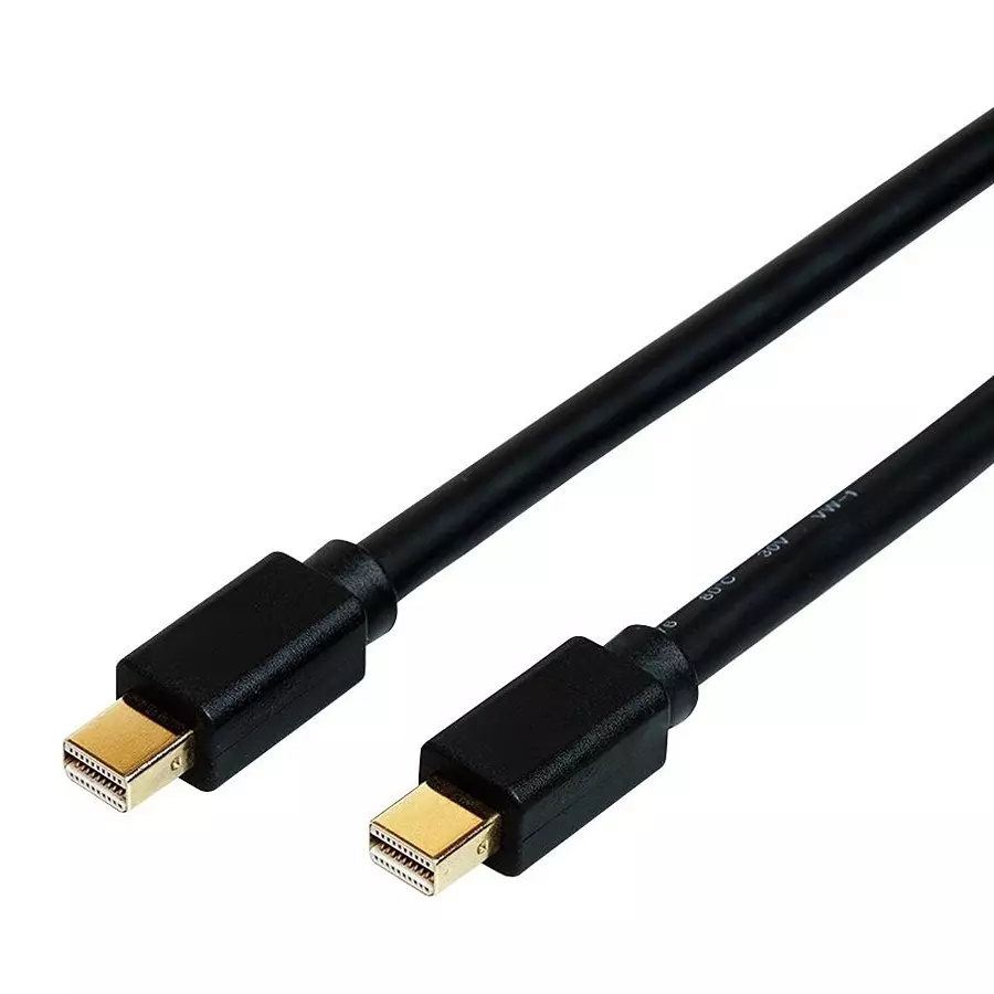 ROLINE CABLE, MINI DP PLUG-PLUG, BLACK, 1M, 11.04.5817