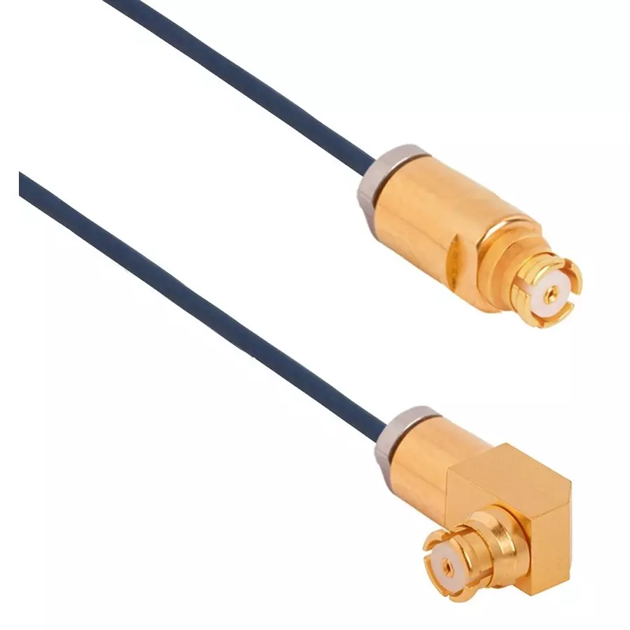 AMPHENOL SV MICROWAVE CABLE ASSY, SMP R/A JACK-SMP JACK, 6", 7012-2005