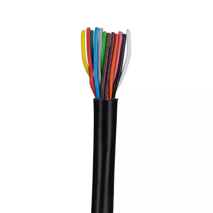 RS PRO Multicore Industrial Cable 12 Cores 0.22 mm² DEF STAN Unscreened 25 m Black PVC Sheath (Pack of 25)